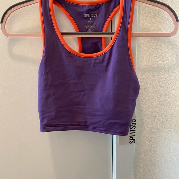 NWT Splits59 Amber Airweight Bralette in iris/mandarin size small - Picture 2 of 6